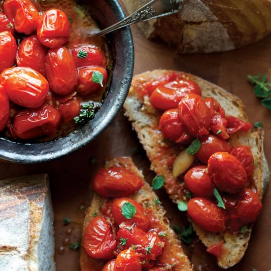 Amazing Tomato Confit With Herbs - Recipe photo by The Greek Foodie