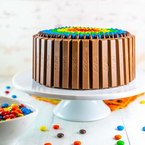 M&M Candy Cake - Recipe photo by bunsenburnerbakery