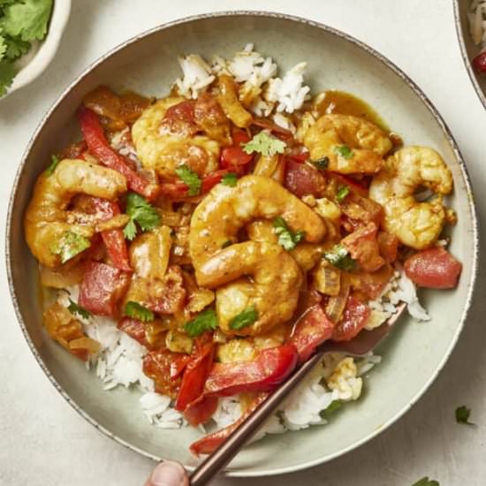 Coconut Curry Shrimp Recipe - Recipe photo by erinliveswhole