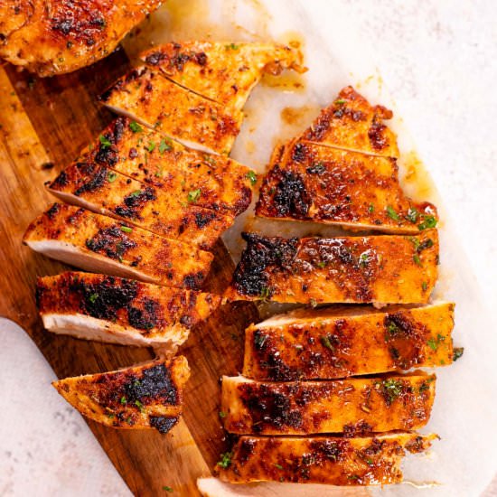Easy Pan Seared Chicken Breast - Recipe photo by lowcarbspark