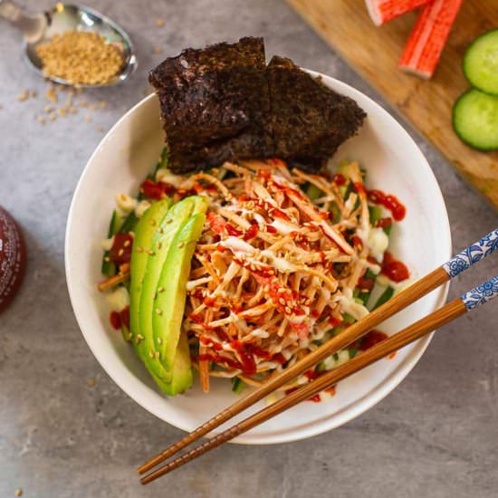 Japanese Spicy Kani Salad - Recipe photo by HIldaskitchenblog