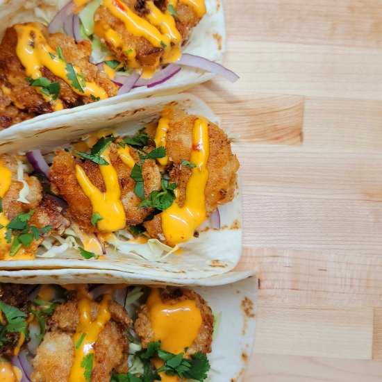 Bang Bang Shrimp Tacos - Recipe photo by Estelle Forrest
