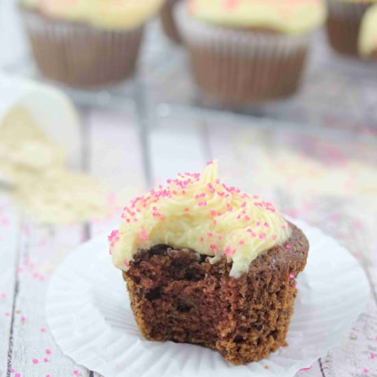 Chocolate Protein Powder Cupcakes - Recipe photo by Fitasamamabear