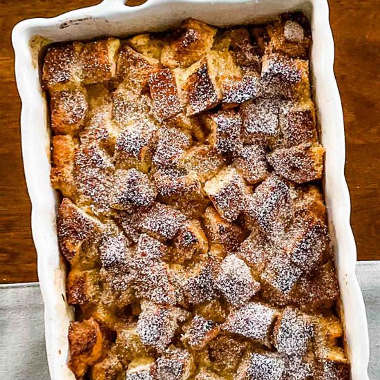 French Toast Casserole with Pears - Recipe photo by Sweet Simple Masala