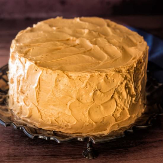 Fluffy Caramel Frosting Recipe - Recipe photo by onlinepastrychef