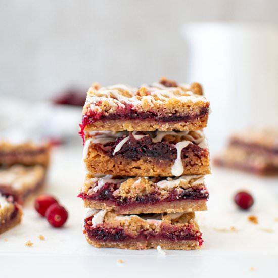 Lemon Cranberry Crumb Bars - Recipe photo by mimibakesphotos