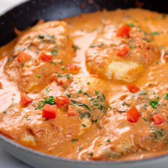 Tomato Chicken Skillet Dinner - Recipe photo by lowcarbspark