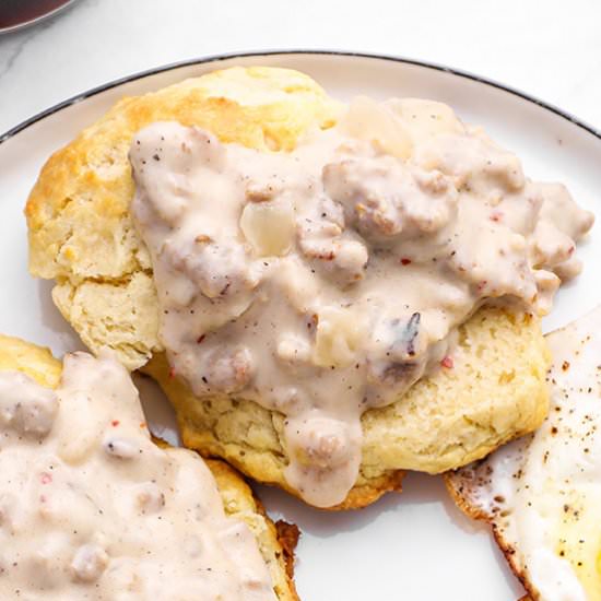 Biscuits and Gravy - Recipe photo by bellyfull