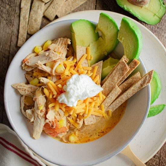 Crock Pot Chicken Tortilla Soup! - Recipe photo by Jillianshealthfuleats
