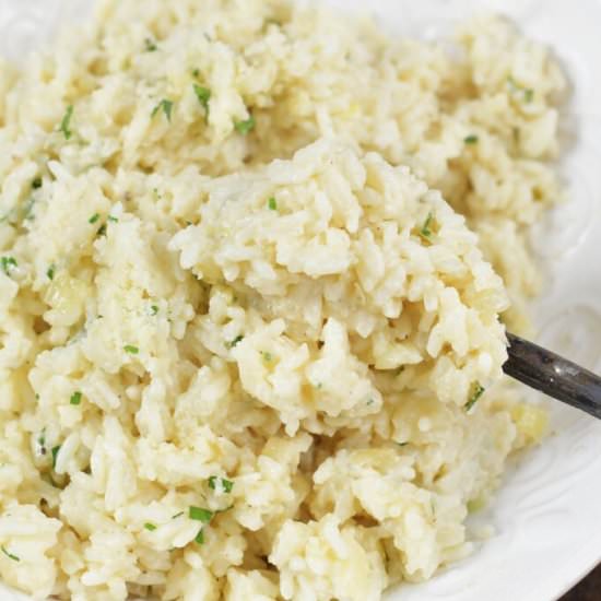 Creamy Parmesan Rice - Recipe photo by WillCookForSmiles
