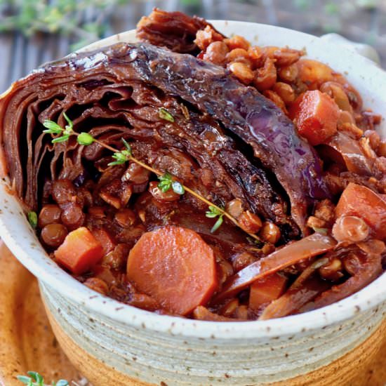 Slow Cooked Red Cabbage Stew - Recipe photo by cookingontheweekends