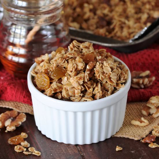 Honey-Vanilla Granola - Recipe photo by thekitchenismyplayground