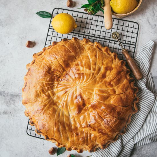 Hazelnut and Lemon King Cake - Recipe photo by tangerinezest