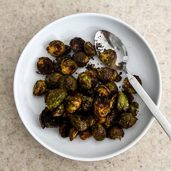 Roasted Cajun Brussels Sprouts - Recipe photo by Lisa G Cooks