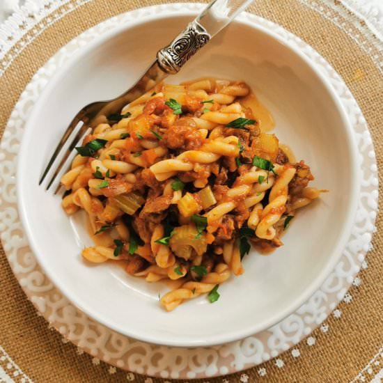 Oxtail Ragu Recipe from Rome - Recipe photo by Jacqui@ThePastaProject