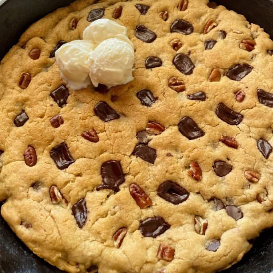 Vegan Skillet Cookie - Recipe photo by serenetrail