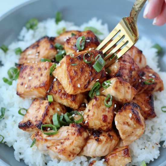 Air Fryer Salmon Bites - Recipe photo by cheerfulchoices