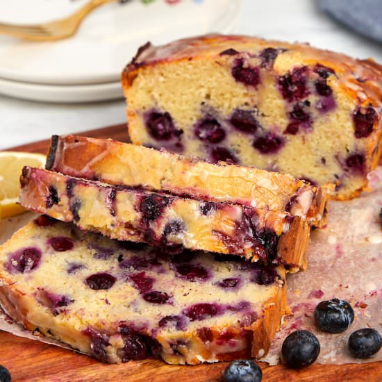 Lemon Blueberry Ricotta Pound Cake - Recipe photo by casualepicure