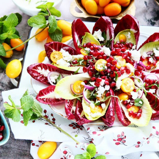 Belgian Endive Kumquat Salad - Recipe photo by angiesrecipes