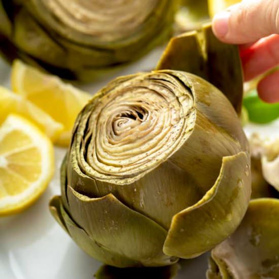 How To Cook Artichokes - Recipe photo by Lemon blossoms