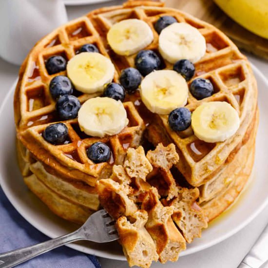 Banana Waffles - Recipe photo by AllThingsMamma