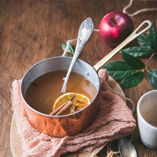 Warm Mulled Apple Juice - Recipe photo by tangerinezest