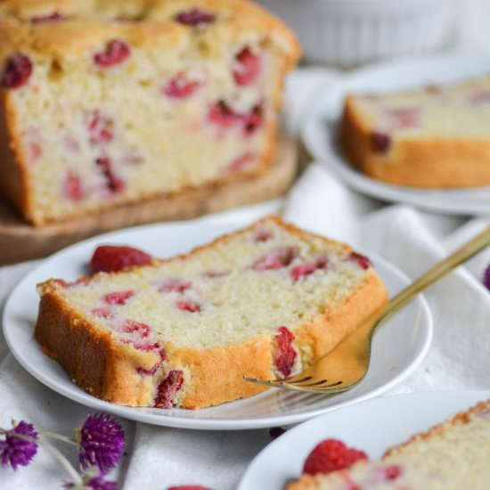 Vegan Lemon Raspberry Cake - Recipe photo by earthly provisions