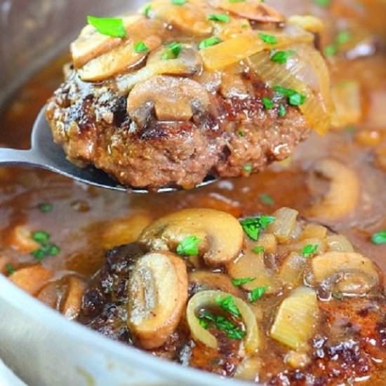 easy Salisbury steak - Recipe photo by nowcookthis