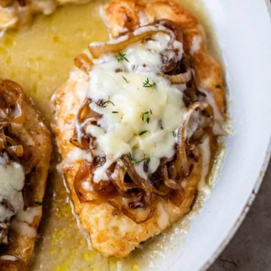 Skillet French Onion Chicken - Recipe photo by Skinnytaste