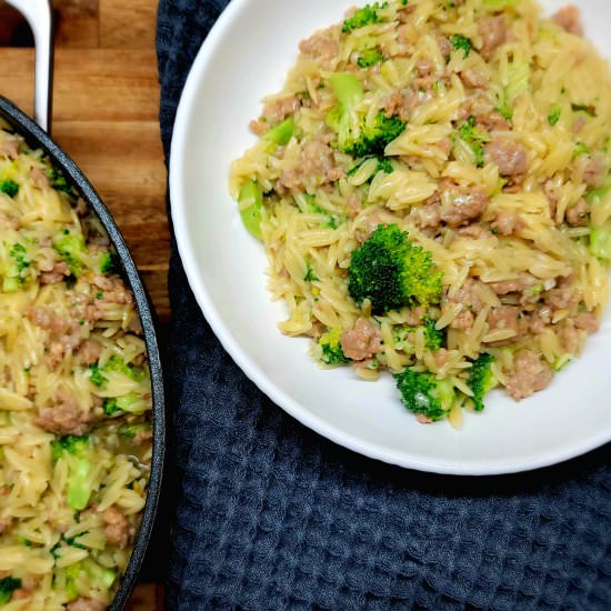 One Pot Sausage Broccoli Pasta - Recipe photo by Estelle Forrest