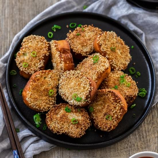 Tofu Sesame Toasts - Recipe photo by itsnotcomplicatedrecipes