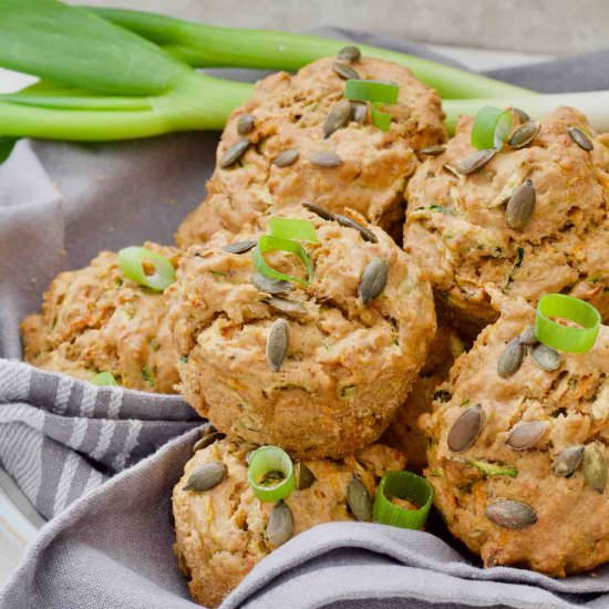 Vegan Savoury Vegetable Muffins - Recipe photo by joskitchenlarder