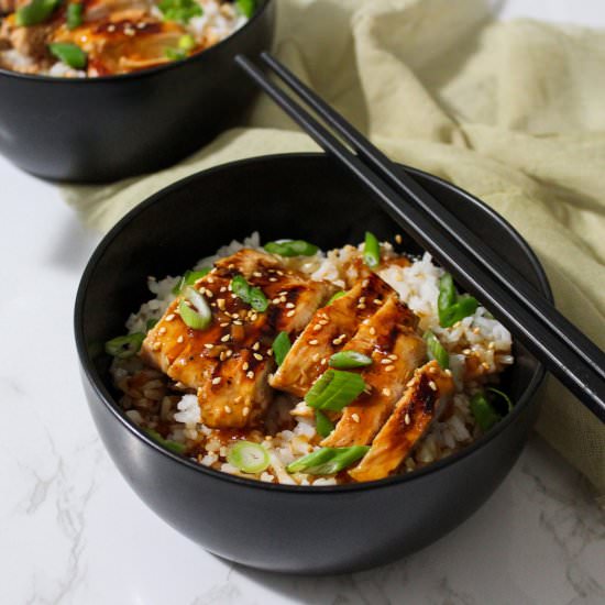 Teriyaki Chicken and Rice Bowl - Recipe photo by thecandidcooks