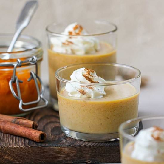 pumpkin panna cotta - Recipe photo by yummynotes