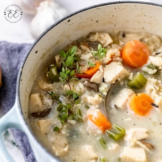 Turkey and Wild Rice Soup - Recipe photo by emilyenchanted