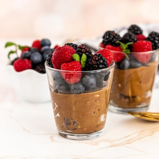 Vegan Chocolate Avocado Mousse - Recipe photo by amykatz