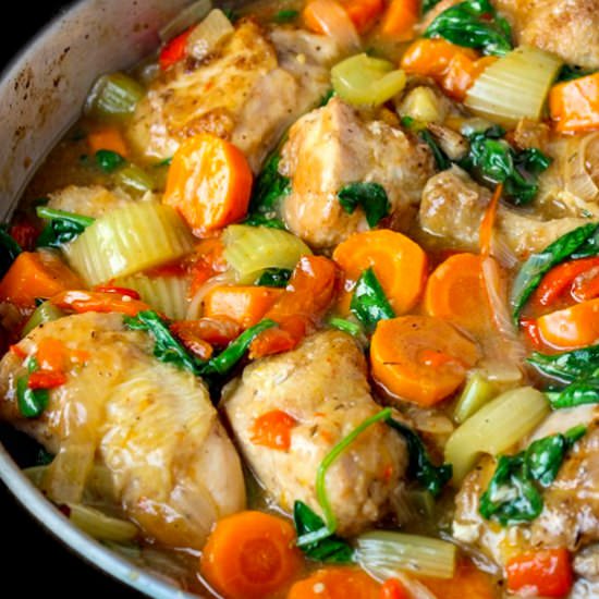 Smothered Chicken in a Skillet - Recipe photo by Two Kooks In The Kitchen