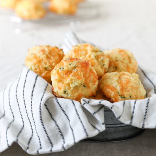 Cauliflower Cheddar Biscuits - Recipe photo by farmflavor