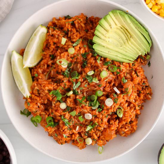 Vegan Mexican Rice - Recipe photo by plantbasedjess