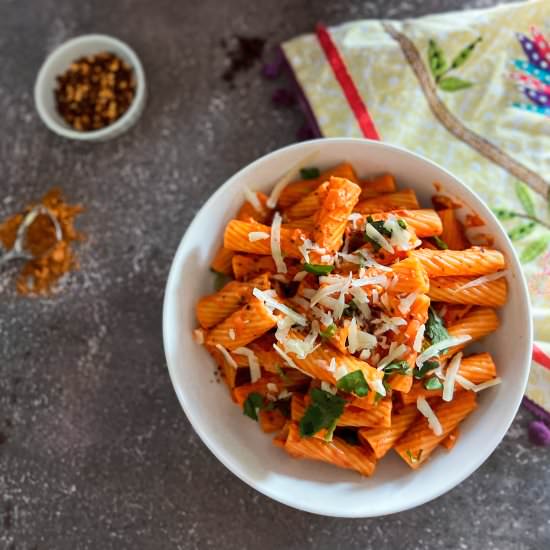 Tandoori Pasta - Recipe photo by mysavoryadventures