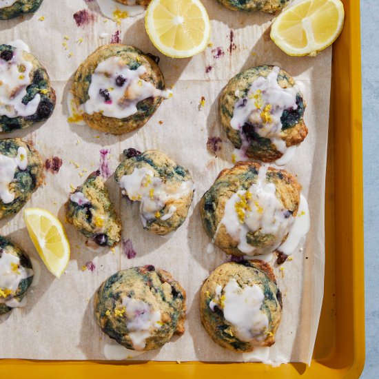 Vegan Lemon Blueberry Cookies - Recipe photo by peanutbutterpluschocolate