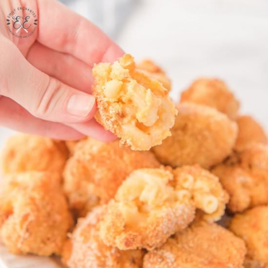 Air Fryer Mac and Cheese Bites - Recipe photo by emilyenchanted