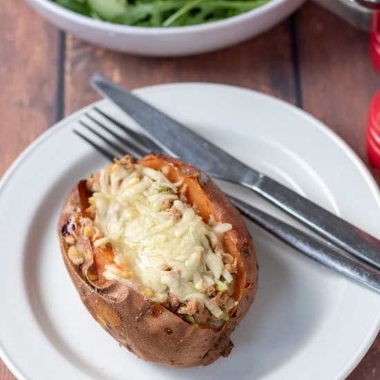 Healthy Baked Tuna Cheese Potato - Recipe photo by neilshealthymeals
