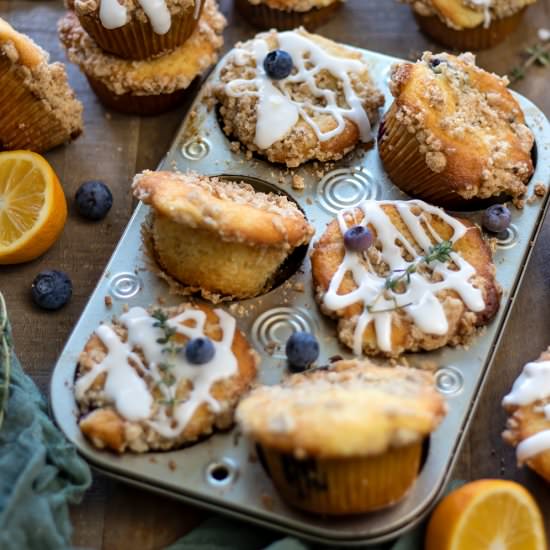 Blueberry Lemon Thyme Muffins - Recipe photo by URBANBAKES