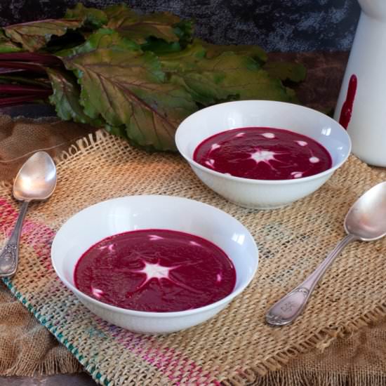 CREMA DE REMOLACHA CON YOGUR - Recipe photo by JUEGODESABORES