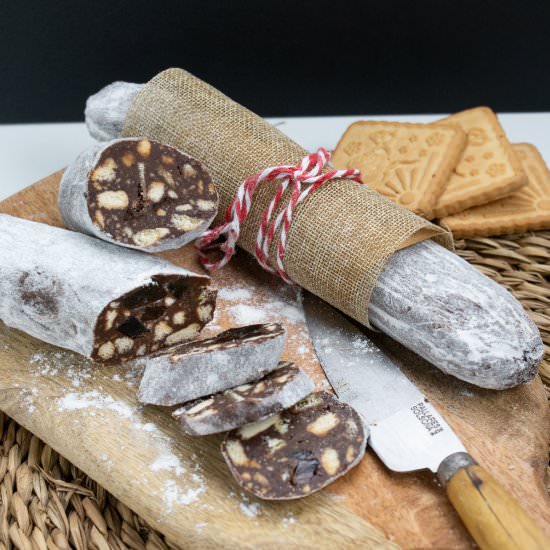 Easy Chocolate Sausages (Nut-free) - Recipe photo by Little Nomads Recipes