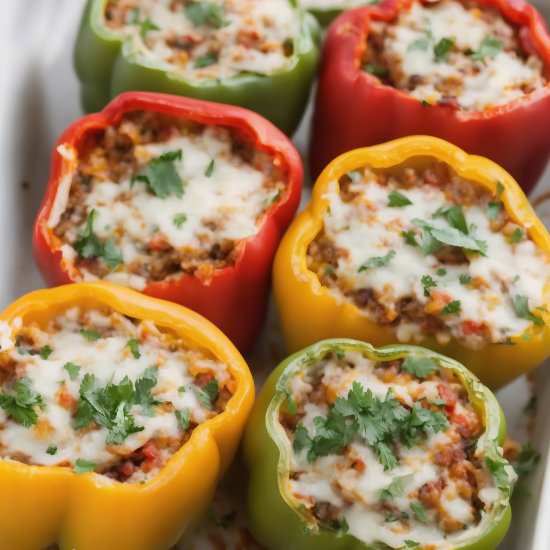 Italian Stuffed Bell Peppers - Recipe photo by ItalianAmericanCooking
