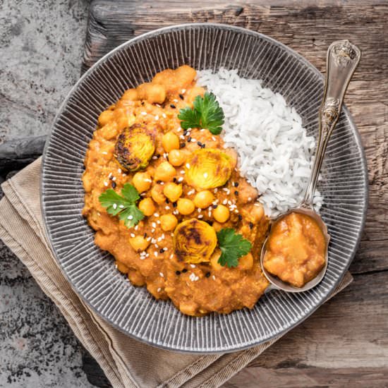 Chickpea Potato Stew (Chana Aloo) - Recipe photo by RainbowInMyKitchen