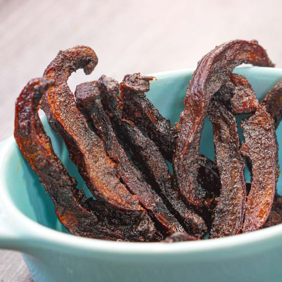 Homemade Mushroom Jerky Air Fryer - Recipe photo by MyLifeCookbook