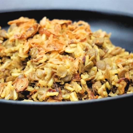 brown rice mejadra - Recipe photo by Cuisine Fiend